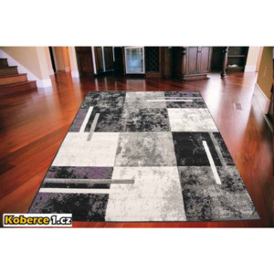 Kusový koberec PP Cubes sivofialový, Velikosti 160x230cm