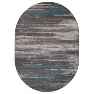 Kusový koberec Gobi sivý ovál, Velikosti 160x220cm