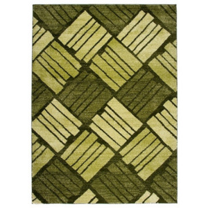 Luxusný kusový koberec dlažba zelený, Velikosti 60x100cm