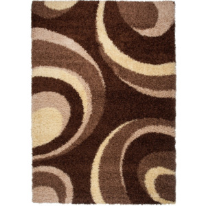Kusový koberec Shaggy Giada hnedý, Velikosti 80x150cm