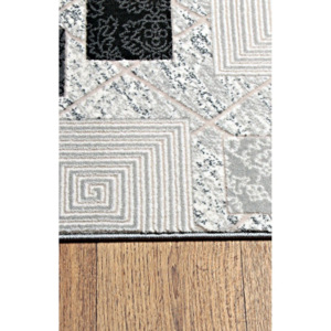 Kusový koberec Venia šedý ovál, Velikosti 120x170cm