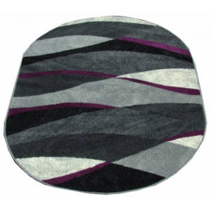 Kusový koberec PP Timba fialový ovál 120x170, Velikosti 120x170cm