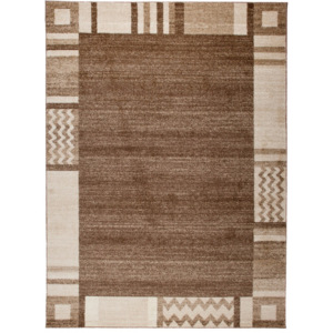 Kusový koberec Bordura hnedý 2, Velikosti 80x150cm