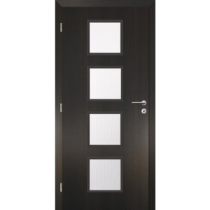 Interiérové dvere Solodoor Zenit XXIII presklené, 80 L, fólia wenge