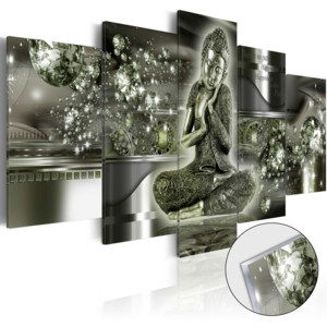 Obraz na akrylátovom skle - Emerald Buddha [Glass] 100x50