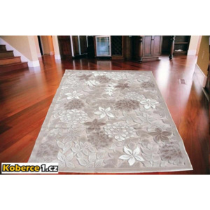 Luxusný kusový koberec akryl Flora béžový, Velikosti 80x150cm