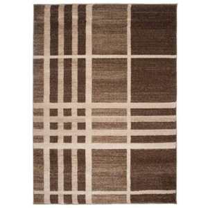 Luxusný kusový koberec pruhy hnedý, Velikosti 240x330cm