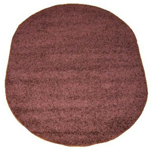 Kusový koberec Shaggy Loca Faustino hnedý ovál, Velikosti 160x220cm