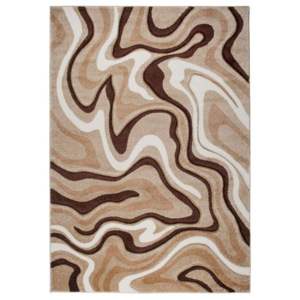 Kusový koberec Moderný vzor béžový, Velikosti 80x150cm