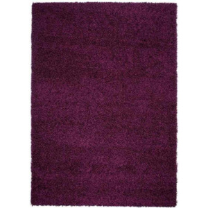 *Kusový koberec Shaggy Faustino purpurový, Velikosti 60x100cm