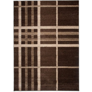 Luxusný kusový koberec pruhy tmavo hnedý, Velikosti 120x170cm