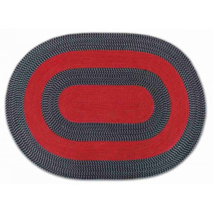 Obojstranný koberec Omega červený ovál, Velikosti 150x230cm