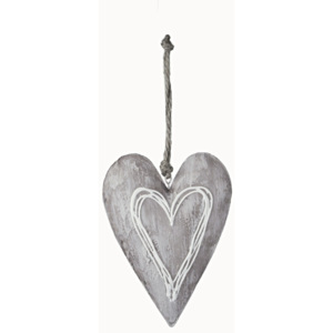 Závesné dekoratívne srdce Ego Dekor, výška 14 cm