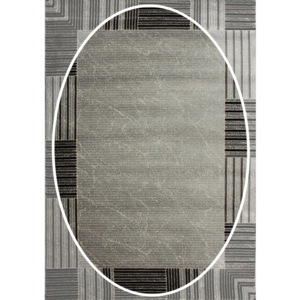 Kusový koberec Roxy sivý ovál, Velikosti 160x220cm