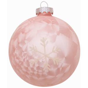 Vianočná ozdoba Glass pale pink