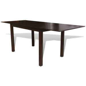 Rozťahovací jedálenský stôl 195 cm, masív, hnedý