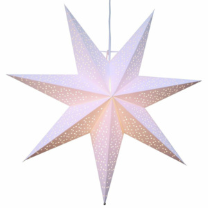 Závesná svietiaca hviezda Best Season Dot Snow, 54 cm