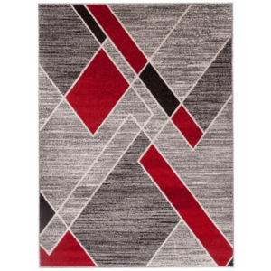Kusový koberec Many sivočervený, Velikosti 160x220cm