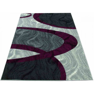 Kusový koberec PP Obus fialový, Velikosti 140x190cm