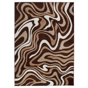 Kusový koberec Moderný vzor hnedý, Velikosti 140x190cm