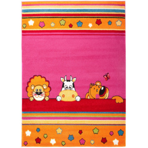 Detský kusový koberec Trio ružový, Velikosti 80x150cm