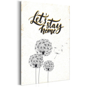 Kovový plagát - My Home: Let's stay home [Allplate] 31x46
