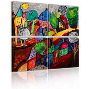 Obraz - Colourful city 140x140