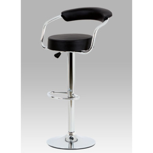 Barová židle černá koženka AUB-418 BK Autronic