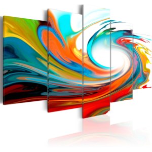 Obraz - Colorful swirl 200x100