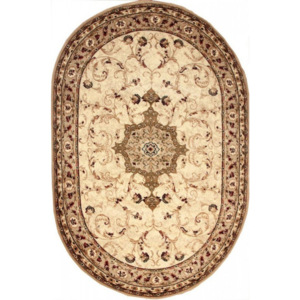 Kusový koberec Elisa béžový ovál, Velikosti 133x190cm