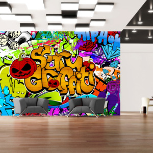 Fototapeta - Scary graffiti 100x70 cm