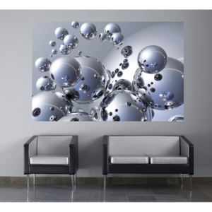 Wizard+Genius W+G Giant Art® Stříbrné koule 175x115 cm