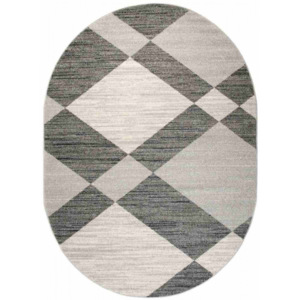 Kusový koberec Fairy sivý ovál, Velikosti 140x190cm