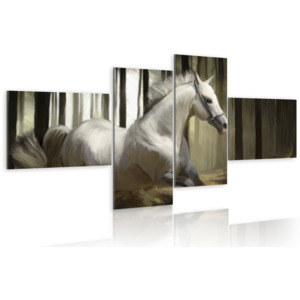 Obraz - A speedy horse 100x45