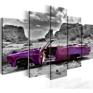 Obraz - Retro car at Colorado Desert - 5 pieces