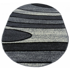 Kusový koberec Falko sivý ovál, Velikosti 80x150cm