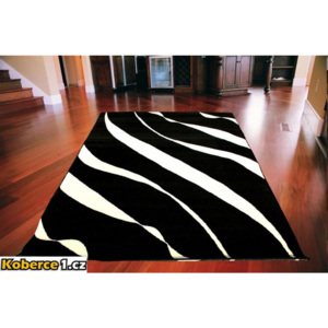 *Kusový koberec PP Alenda čiernobiely, Velikosti 160x210cm