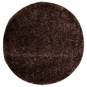 Kusový koberec Shaggy vlas 30mm Fion hnedý, Velikosti 80x80cm