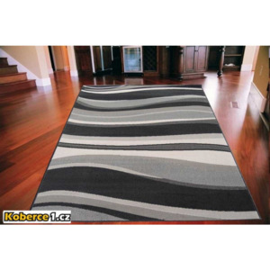 Kusový koberec PP Vlny sivý, Velikosti 140x200cm