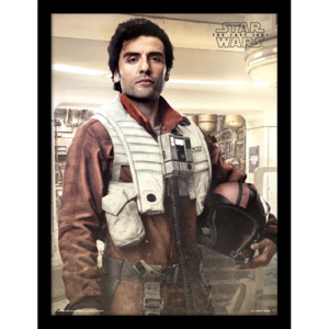 Rámovaný Obraz - Star Wars: Poslední Jediovia - Poe Battle Ready