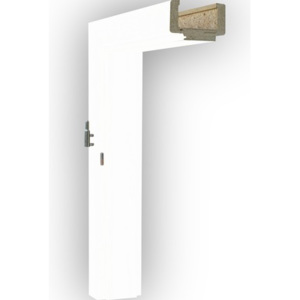 Obložková zárubňa Solodoor Snow, 60 L, šírka 100 mm, biela