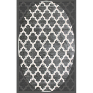 Kusový koberec Anabel sivý ovál, Velikosti 133x190cm