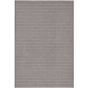 Čierno-biely koberec vhodný aj do exteriéru Meadow, 140 × 200 cm