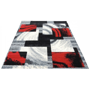 Kusový koberec PP Natali sivočervený, Velikosti 150x210cm
