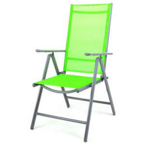 Záhradná skladacia stolička - zelená
