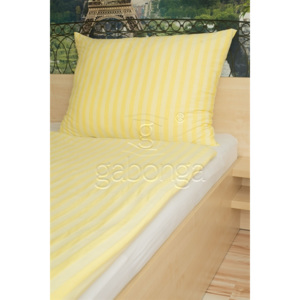 AMIDO-EXQUISIT Jednofarebné obliečky z viskózy - farba vanilková, Rozmer 1x70x90 / 1x140x200 cm