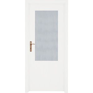 Interiérové dvere presklené, 80 L, biele