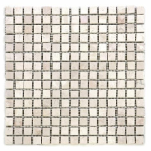 Mramorová mozaika Garth - krémová - obklady 1 ks