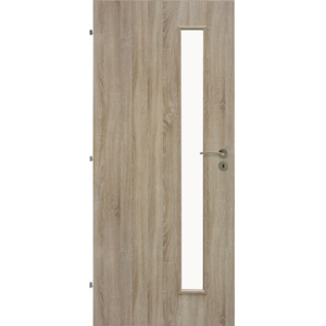 Interiérové dvere Sierra presklené, 80 L, dub sonoma