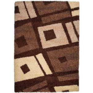 Kusový koberec Shaggy Biagio hnedý, Velikosti 80x150cm